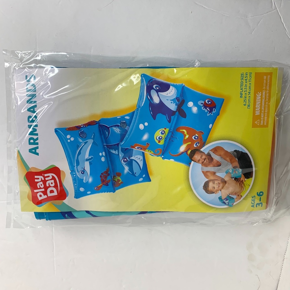 New Play Day Armbands Blue Arm Bands Fish Stingray